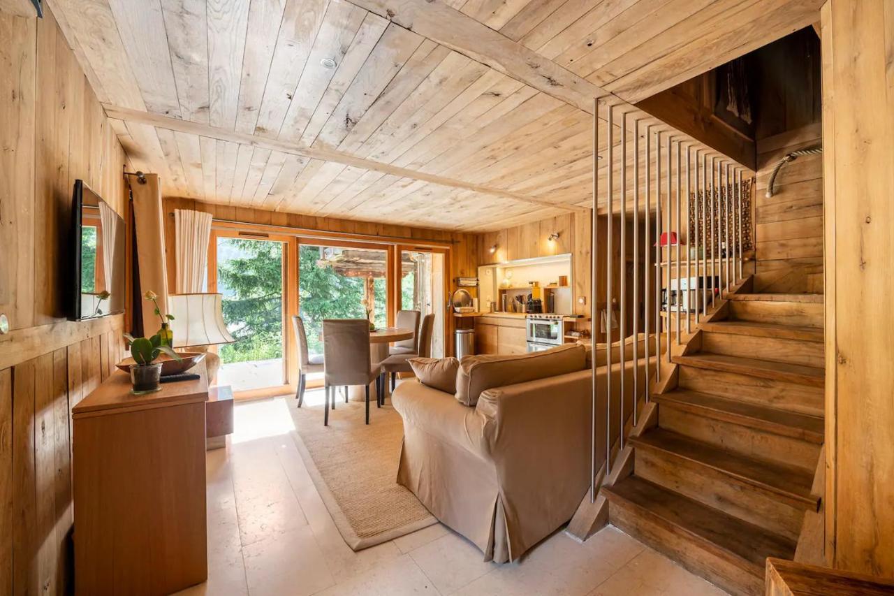 שאמוני Chalet Ananda Avec Sauna, Baignoire Balneo Et Terrasse מראה חיצוני תמונה